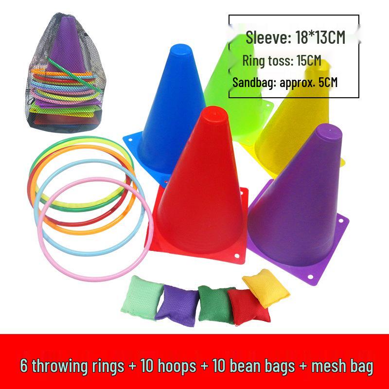 

23см Пластиковая игрушка для бросания колец для сенсорной интеграции и игр на открытом воздухе