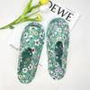 Women's home fabric slippers soft cloth bottom silent non-slip indoor climbing mat slippers wooden floor cotton mop machine washable