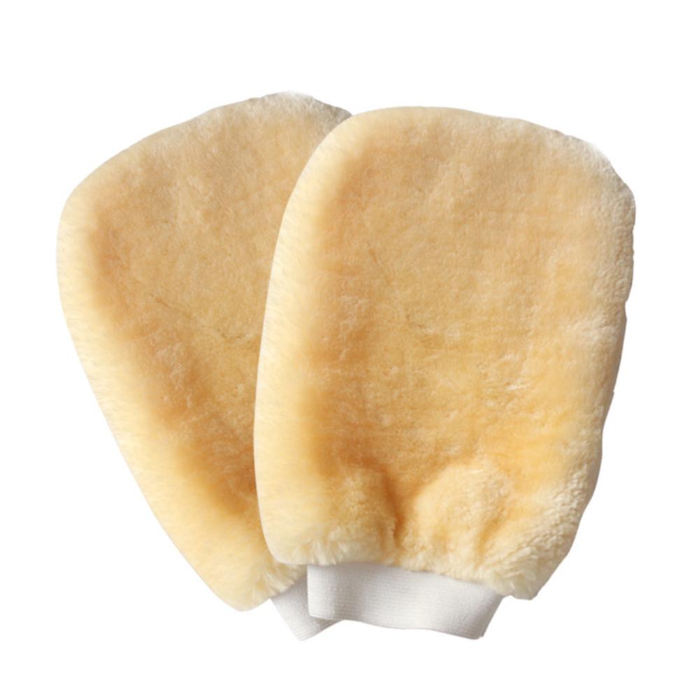 Car Wash Gloves Double-sided Imitation Wool Cashmere Gloves Car Cleaning Tool Beauty Care Thickened Waterproof Tool