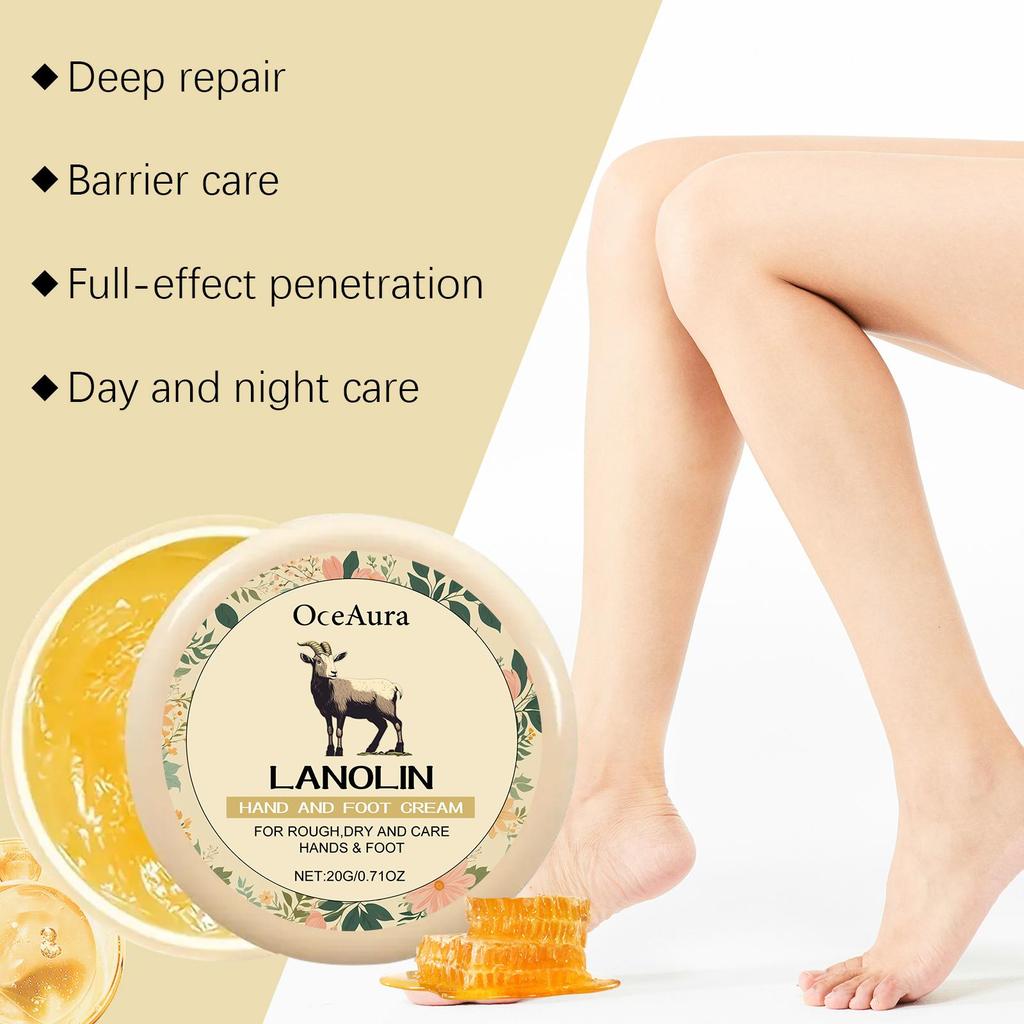 20g Anti-Riss Fußcreme Rissige Haut Reparaturcreme Trockenheit Ferse Rissig Schälend Reparatur Fußmaske Nahrung Weichmachend Feuchtigkeitsspendende Lotion