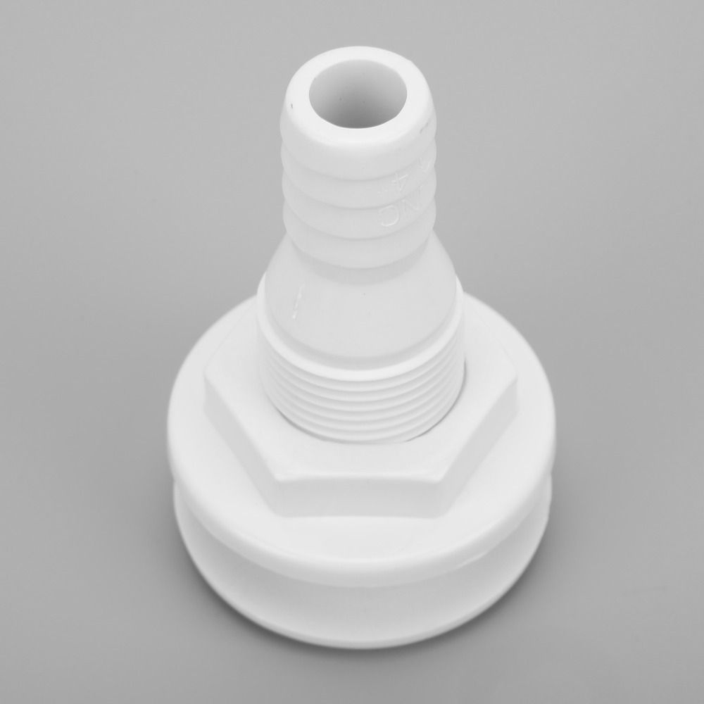 3/4in ABS Plastic Boat Through Hull Connector Hose Coupling  Boat Drainage
