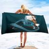 Majestic Dragon Bath Towel - Fantasy Design, Soft Absorbent, Perfect for Summer Fun, Adds Adventure to Your Beach Days
