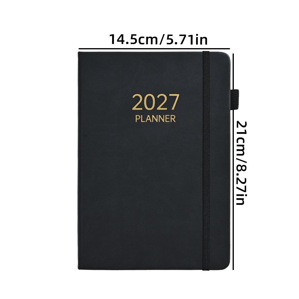 A5 Hardcover Journal Notebook 2027 Diary Notebook Gifts Schedule Planner School Supplies чёрный