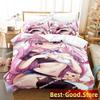 Top Anime Nyatasha Nyanners Bedding Set Printed Bed Set With Pillowcase Bed Duvet Cover Soft Single Double Queen Super King Size