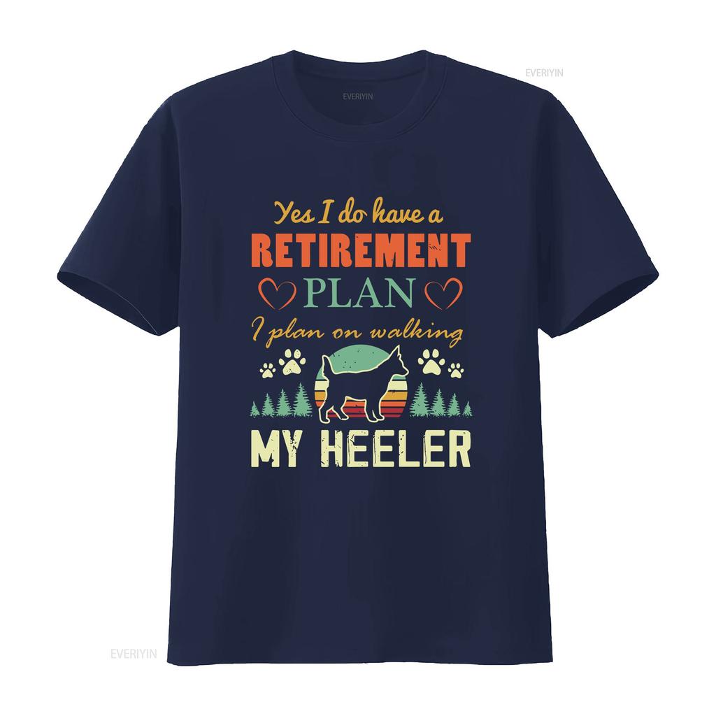 Retired T Shirt Blue Heeler Australian Cattle Dog Retiring RetiremenT Red Mom Cute vintage Washed Comfortable Stretched homme