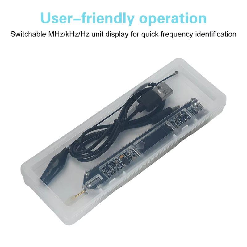 AB34-Frequency Test Pen Frequency Counter With 0.91-Inch OLED Display High-Precision Frequency Measurement Counter Meter