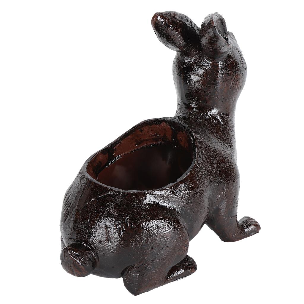 Kanin Suckulent Planter Harts Kanin Blomkruka för Utomhus Uteplats Trädgårdsdekoration B