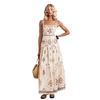 Europe and the United States cross-border 2026 new bohemian style high waist big swing skirt summer seaside vacation loose and thin dress