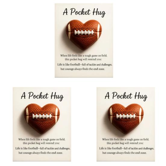 Golf Pocket Hug with Card Heart-Shaped Softball Golf Ball Pocket Hug Token Encouragement Keepsake Gift for Softball Lovers Golfers Sports Enthusiasts