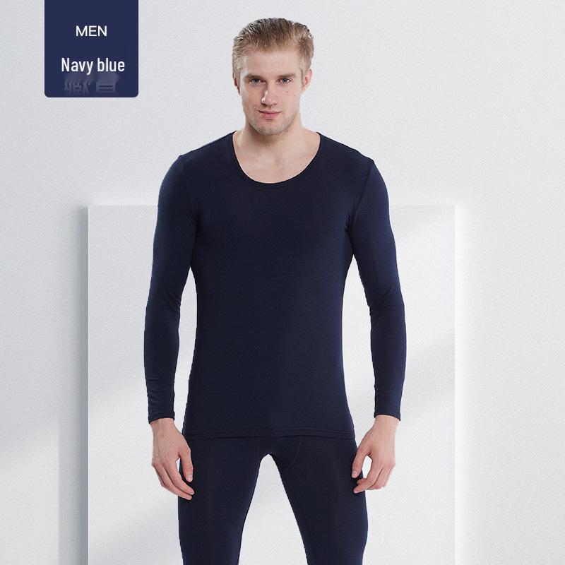 Men's Plus Size Thermal Cotton Underwear Set for Autumn and Winter