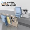 Magnetic Wallet Phone Holder 3 Cards Secure Stand Slot Card Holder for IPhone Multi-Functional Adjustable Phone Stand for MagSafe Cases