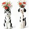 2pcs Cute Cat Shaped Flower Vase for Desk Shelf Decor Gardening Gift Home Decor