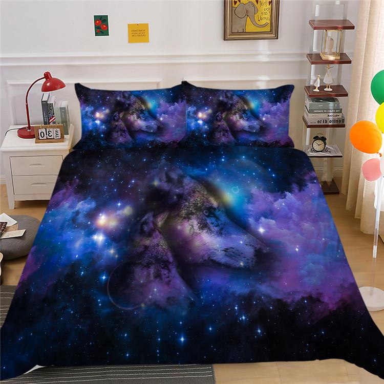 Shopify Can Star Animal Digital Printing Polyester Bedding Two Three Piece Set