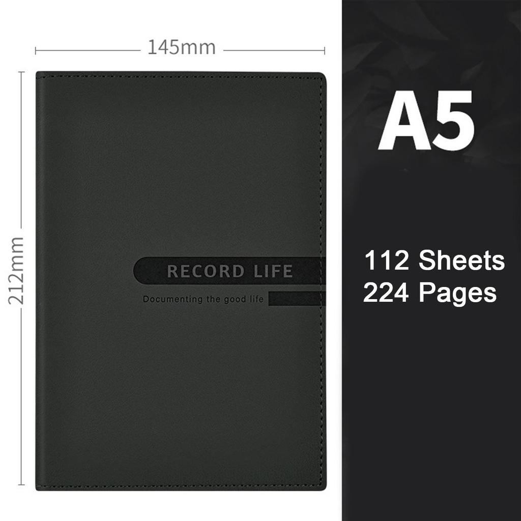 (Logo Engraving Possible) A5 Hardcover Student Notebook, Diary, Work Notebook, Business Meeting Record Book, Subject Notes, Handbook