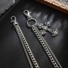 Punk Style Cross Waist Chains for Women Unisex Personality Metal Trousers Chain Gifts Accessories
