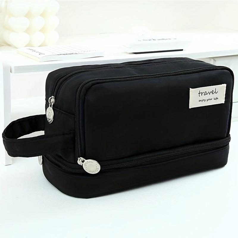 

Дорожная портативная косметичка для кистей, большая вместимость, двухслойная водонепроницаемая пенал, минималистичная многофункциональная сумка для хранения