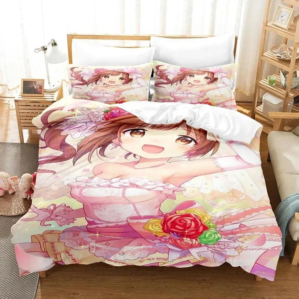 3D Anime Chieri Ogata Bedding Set Duvet Cover Bed Set Quilt Cover Pillowcase Comforter king Queen Size Boys Adult Bedding Set