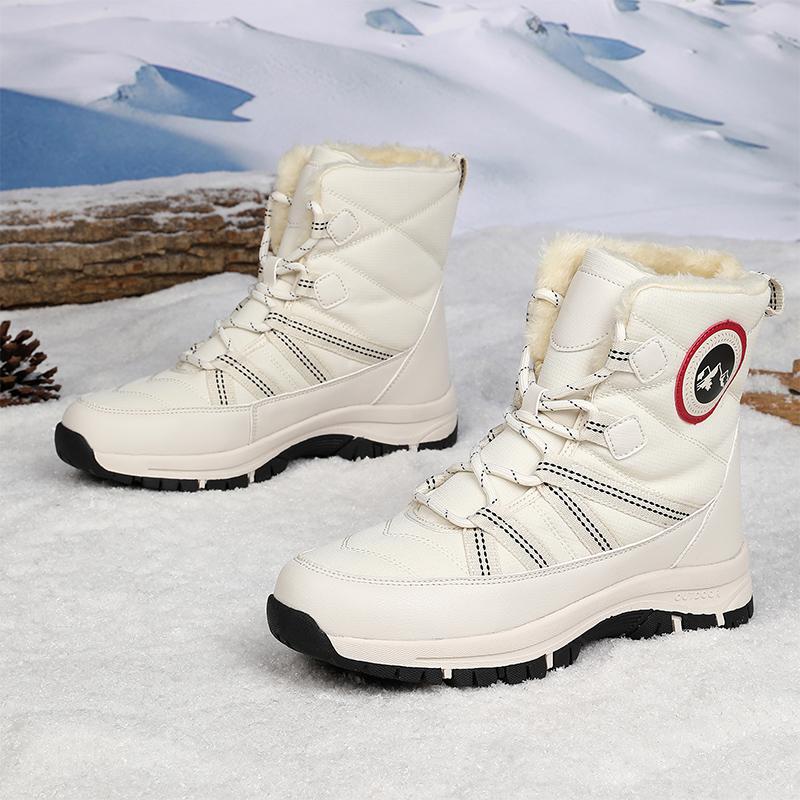 

TUINANLE Women s Shoes Snow Boots Insulated Warm Fur Line Mid-Calf Winter Boot for Women Non-Slip Outdoor Booties 35