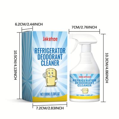 Jakehoe Kylskåpsdeodorant Rengöringsmedel - Löser snabbt upp matfläckar och fett, Luftrenare för kylskåp, Deodorant för frys