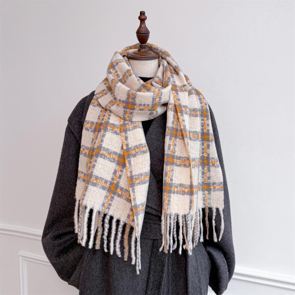 Luxury Winter Cashmere Scarf Women  Design Warm Pashmina Blanket Poncho Scarves Female Shawl Wraps Thick Foulard Bufanda