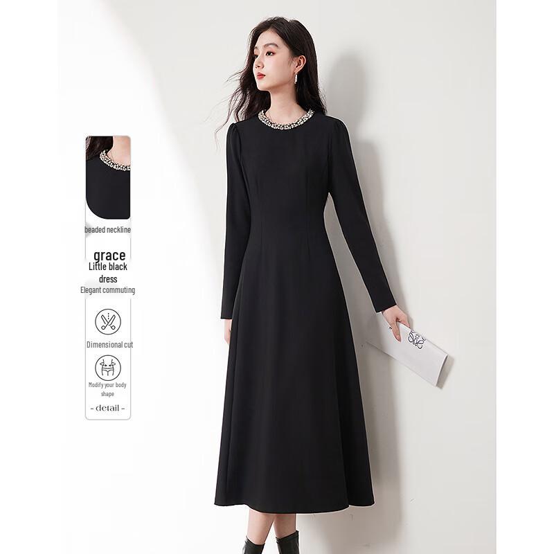 

Women s Elegant Beaded Midi Dress M