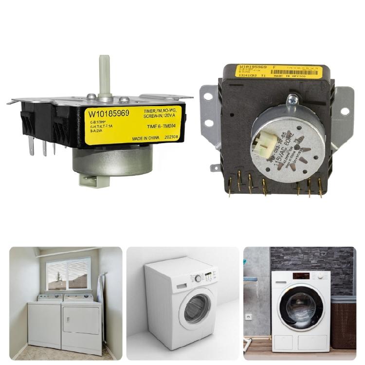115V 60Hz W10185969 Dryer Timer Replacement for WPW10185969 1481698 PS11749824 7MWG45500SQ1 7MWG45500ST Mounting