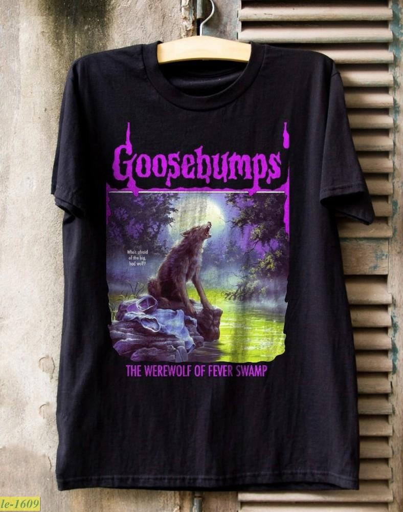 Goosebumps The Were Wolf of Fever Swamp Black Unisex Tshirt Size S5XL Unisex T-Shirt L