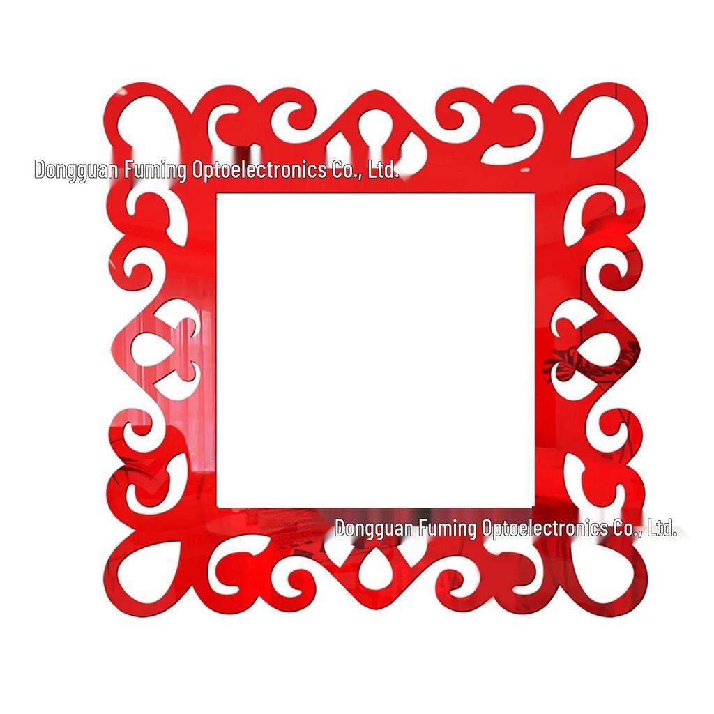 Acrylic Mirror Lace Switch Sticker - Stylish Self-Adhesive Wall Decor for Living Room or Bedroom