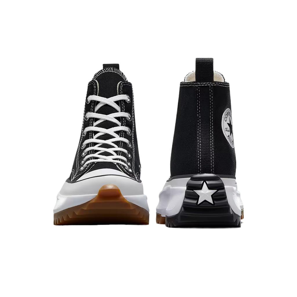 Converse Run Star Hike Platform Comfortable Fashion Versatile Simple High-Top Casual Shoes Unisex sneaker Black 166800C-001