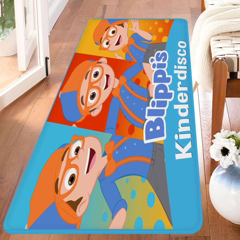 B-Blippiing Creative ABC Pattern Kitchen Mat Anti-Slip Doormat for Kids Room Bedroom Living Room Balcony Decoration