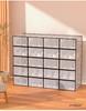 Thickened Double-Frame Transparent Shoe Storage Box - Dustproof & Moistureproof Shoe Rack for Home or Dorm
