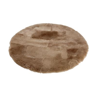 Přírodní kulatá ovčí kůže/kobereček Ø100cm Béžová velikost Ø100cm