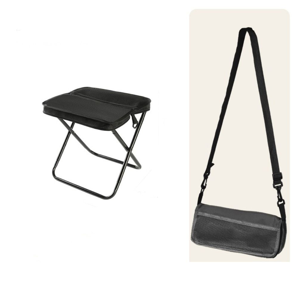 Wear-resistant Folding Backpack Stool Sturdy Pencil Case Stool Sports Folding Chair  Hiking