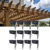 P Gola Hardware Raft  Clips Black Galvanized Steel   Clips with Screws for Wood Timb  Beam Ceiling Joist