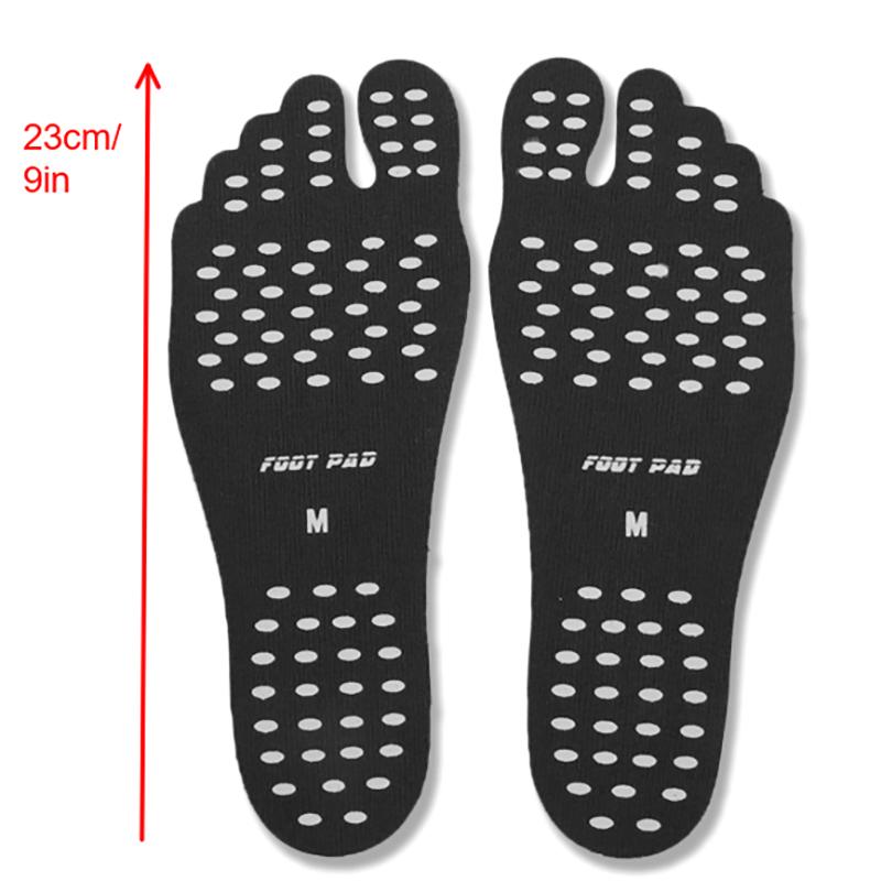 

Противоскользящие клейкие стельки Нескользящие Стик для босых ног Пляжная обувь Подушечки для ног Наклейка Силикагель Невидимая обувная подкладка Бассейн для плавания M