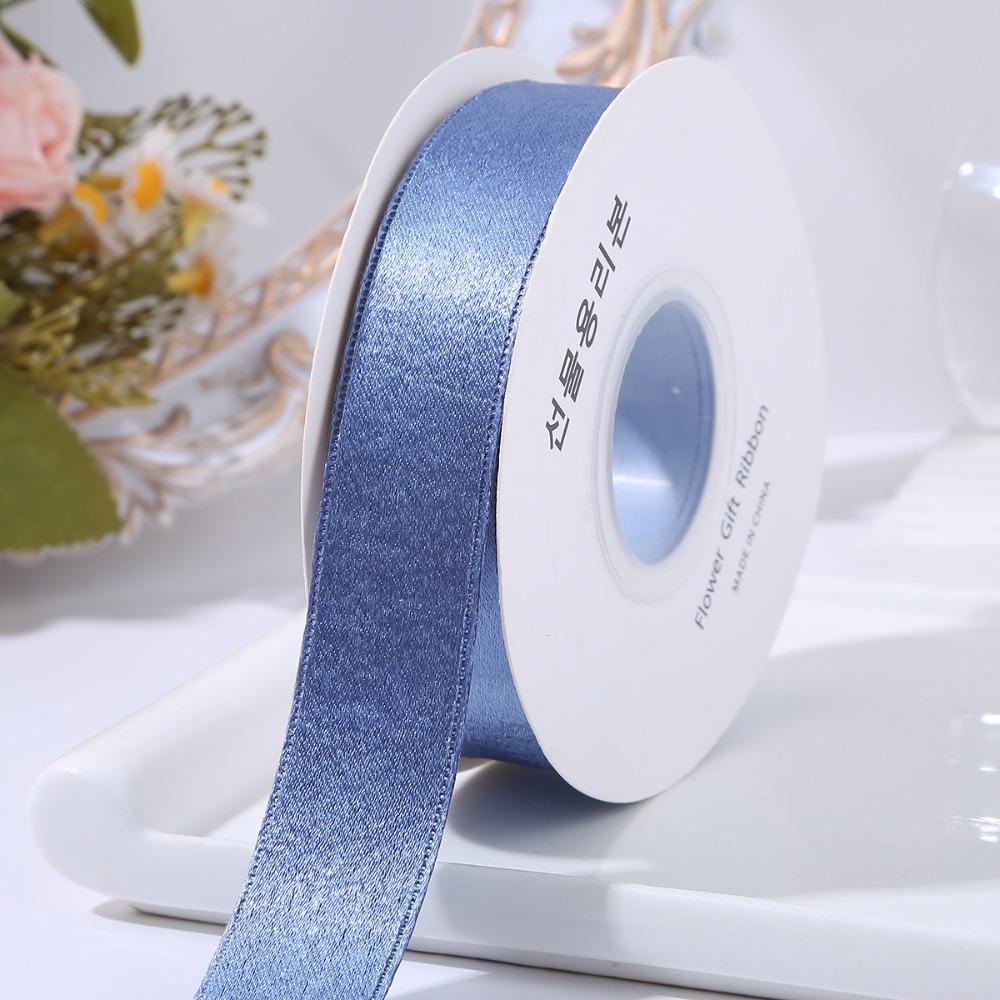 2.5cm Wide Silk Velvet Ribbon Double-sided Gift Wrap Tie Floral Arrangements