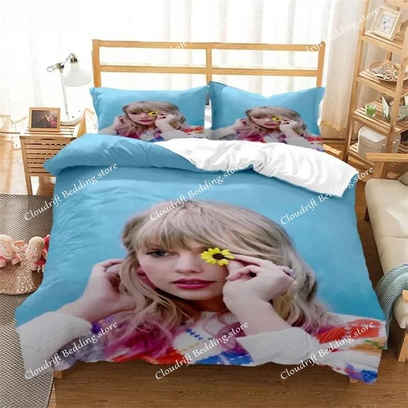 Top Stream Singer t-Taylor Bed Covers Bedding Set,T-Swizzle Cover Modern Printed ,Birthday Gifts king Queen Size Boys Adult