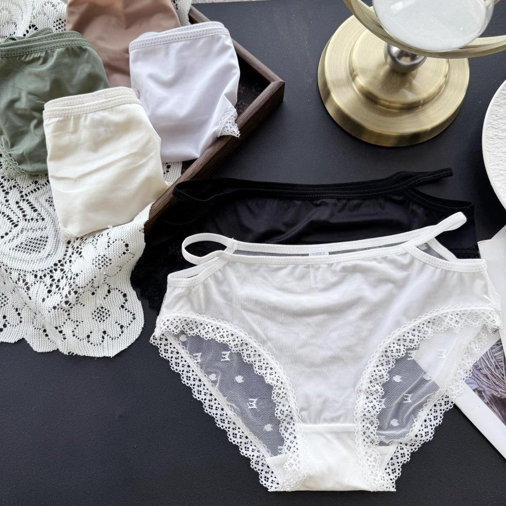 Clearance Ice Silk Lace Low-Rise Women's Panties