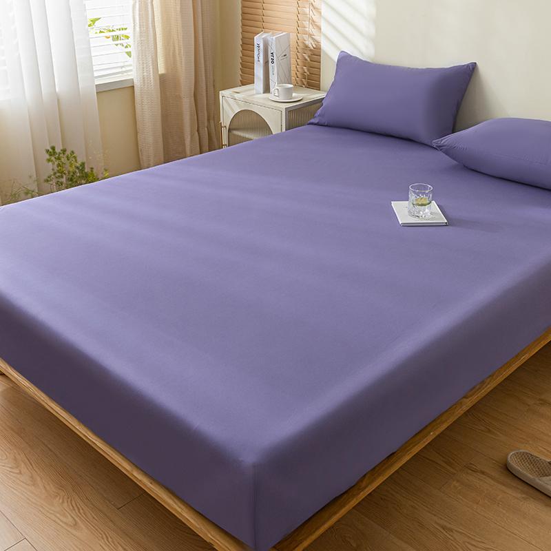 100% Waterproof Mattress Cover Fitted Bed Sheet with Elastic Band Anti-Slip Mattress Protector for Single Double Queen King Bed
