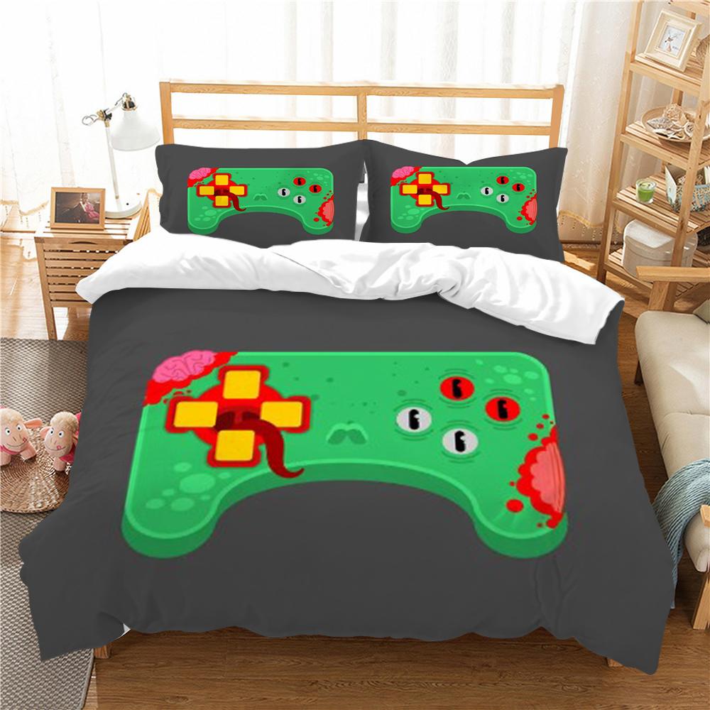 Bedding Cover Suit King Double Size Man Woman High Quality Bed Cover Set 3D Gamer Printed Creative Bedspreads