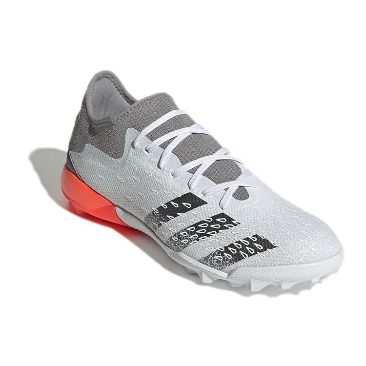 Adidas Predator Freak.3 TF Demonscale - White Solar Red Men Sneakers Cloud-White Iron-Metallic FY6292