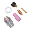 6Pcs Tig Torch Nozzle Gas Lens 2.4mm Anti Crack Sturdy Reliable Tig Torch Glass Cup Kit for WP 9 20 TIG Torch