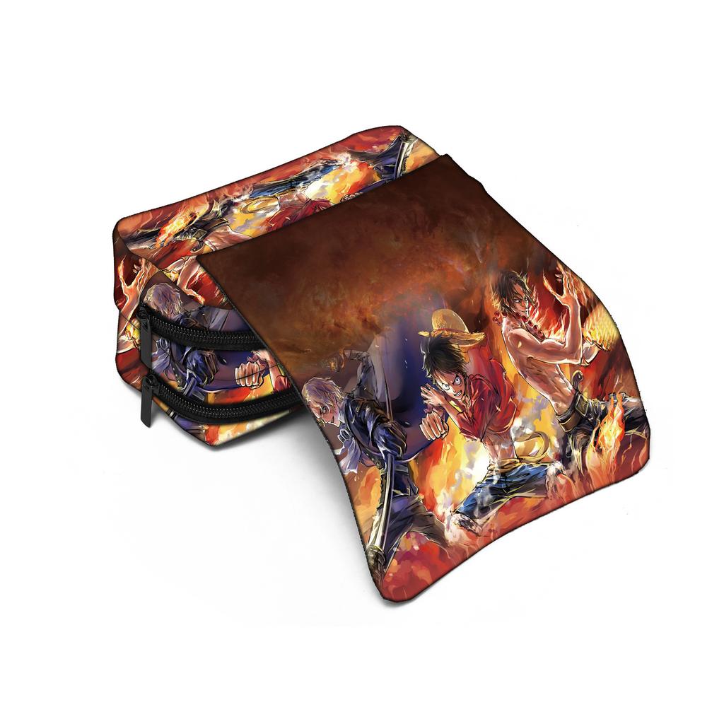 ¡Novedad, en stock! Estuche/caja de papelería de One Piece para estudiantes de primaria y secundaria, con elementos de anime de dibujos animados. KTB