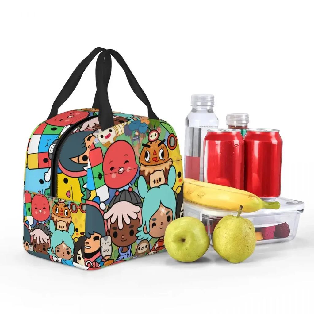 Toca Life Box Toca Boca Süßes Spiel Isoliertische Lunchtasche für Kinder Schule Kühltasche Thermische Lebensmittelbox Tragbare Lunchboxen Behälter