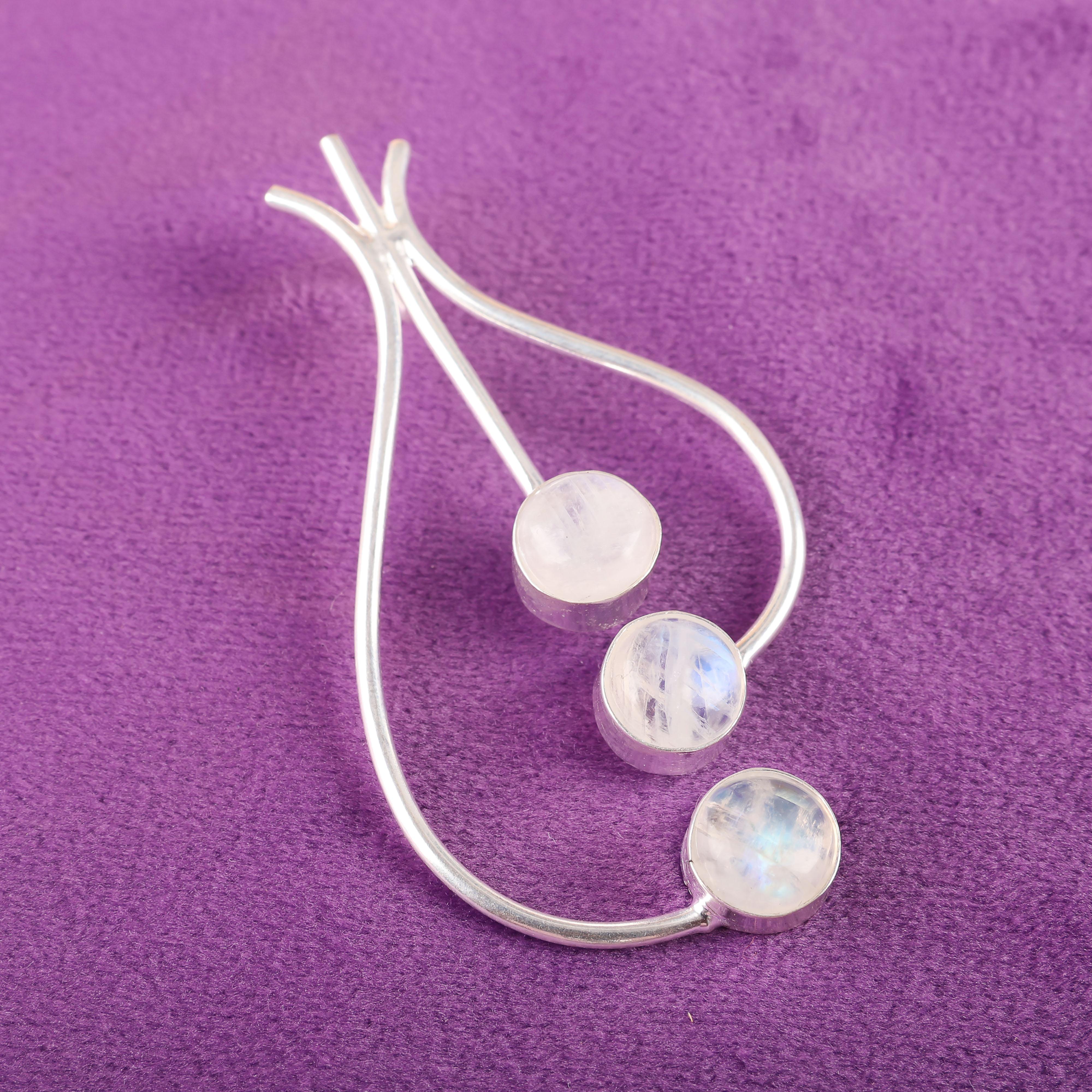 

AAA+ Rainbow Moonstone Pendant Gemstone Jewelry, 925 Solid Sterling Silver Pendant, Handmade Beautiful Jewelry Pendant 2.2 inches белый