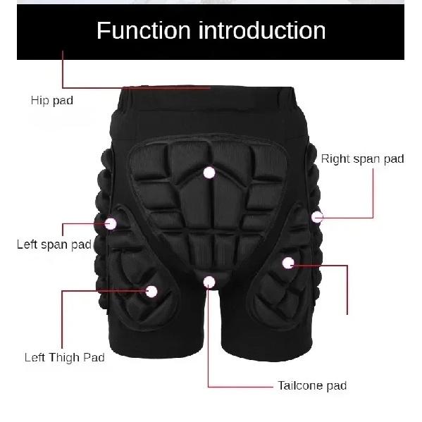Kids Outdoor Sports Protective Shorts Ski Snowboard Roller Skate Hip Padded Gear