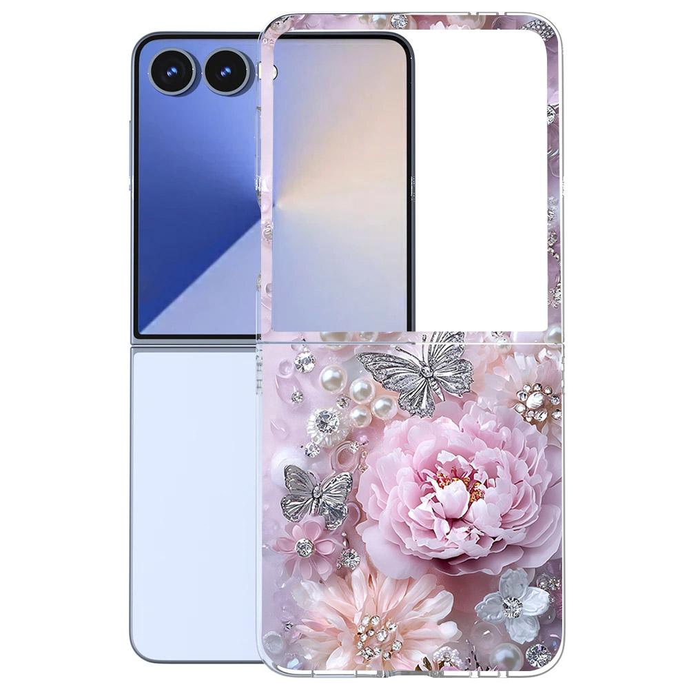 Für Samsung Galaxy Z Flip 7 6 5 4 3 Hülle Mode Malerei Hart-PC Transparente Abdeckung Für Galaxy Z Flip7 Faltbare Hüllen Funda Coque