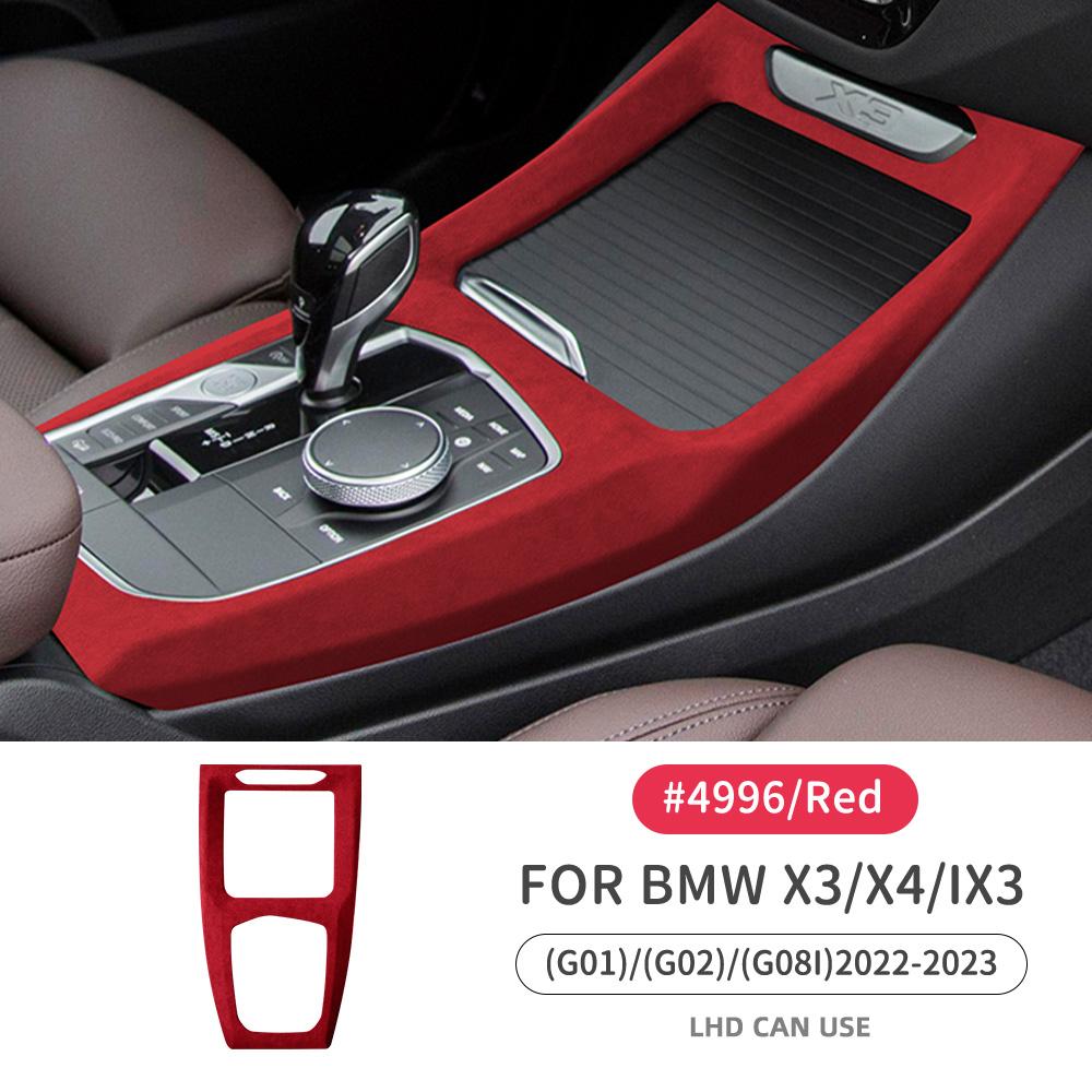Pokrywa Panelu Zmiany Biegów dla BMW G01 G02 G08i X3 X4 IX3 2022-2023 Flanelowy ABS Wykończenie