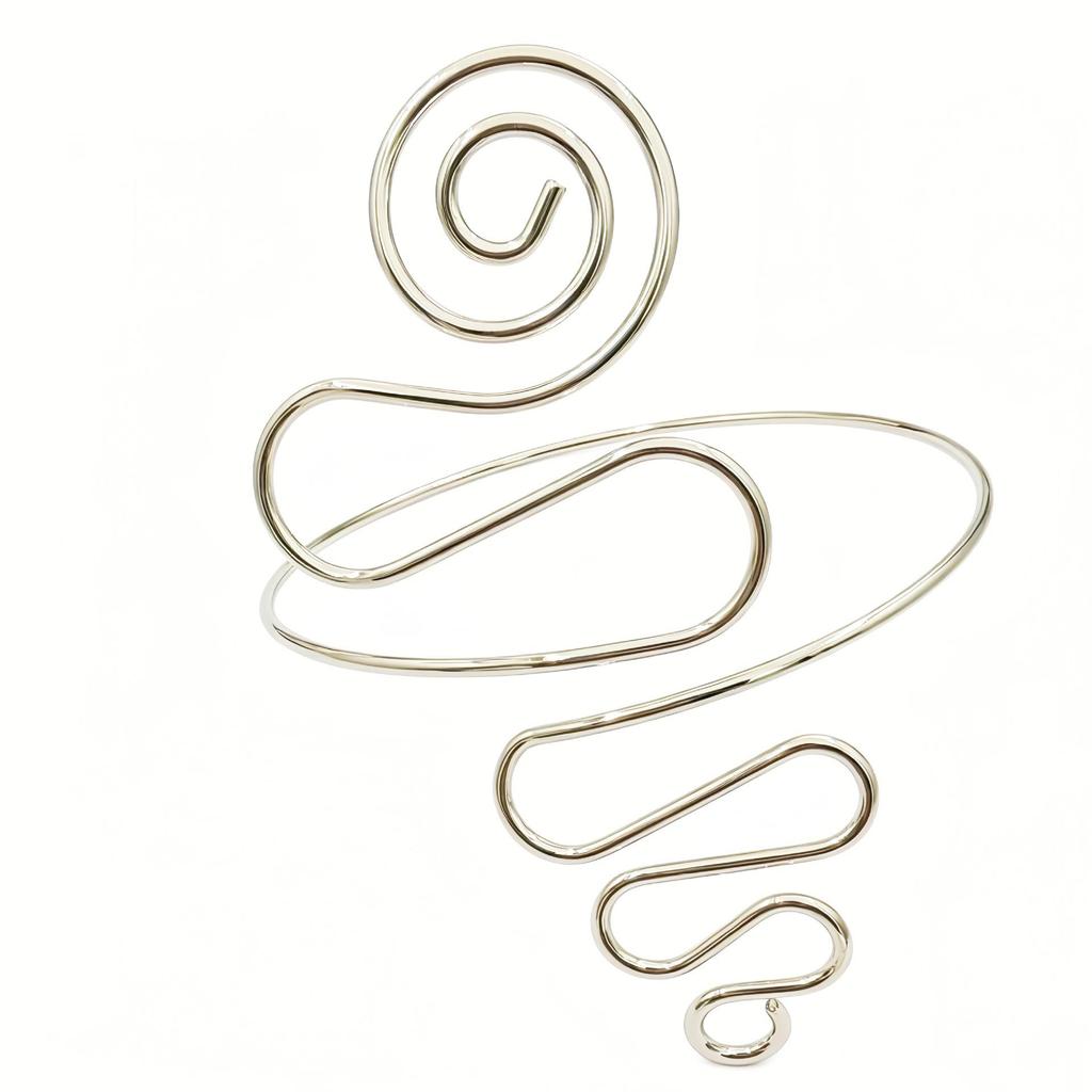 Exaggerated Geometric Snake Armband Bracelet - European & American Fashion Women's Jewelry
