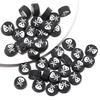 50 pcs Polymer Clay Animal & Fruit Style Mixed Color Flat Round Beads for DIY Bracelet Jewelry